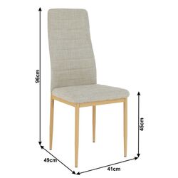 Scaun Mobhaus Coleta Nova (Beige/Beech) Thumb