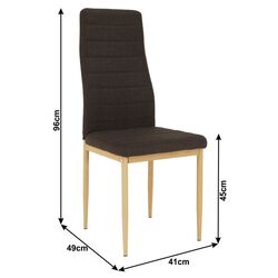 Scaun Mobhaus Coleta Nova (Dark Brown/Beech) Thumb