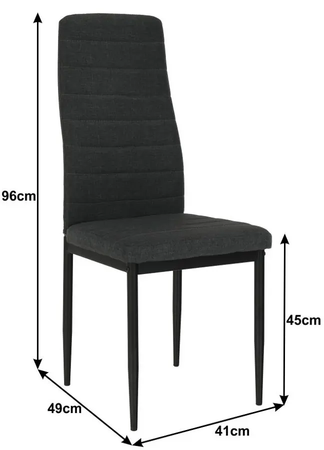 Scaun Mobhaus Coleta Nova (Dark Gray/Black)