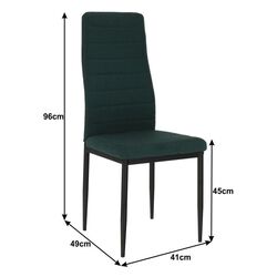 Scaun Mobhaus Coleta Nova (Emerald/Black) Thumb