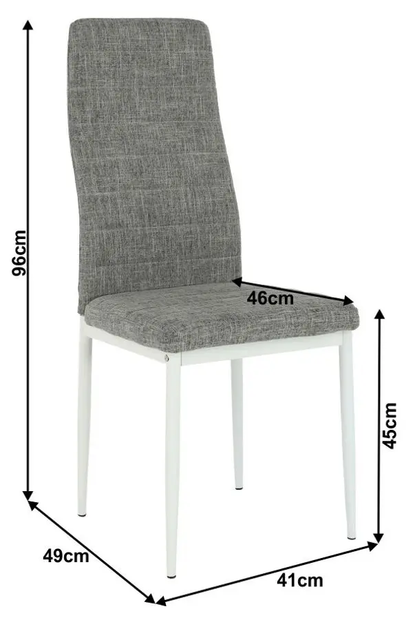 Стул Mobhaus Coleta Nova (Light Gray/White) - 10