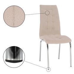 Scaun Mobhaus Gerda New (Beige/Chrome) Thumb