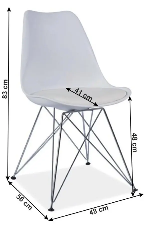 Scaun Mobhaus Metal 2 New (White)