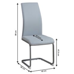 Стул Mobhaus Nobata (Light Gray/Gray) Thumb