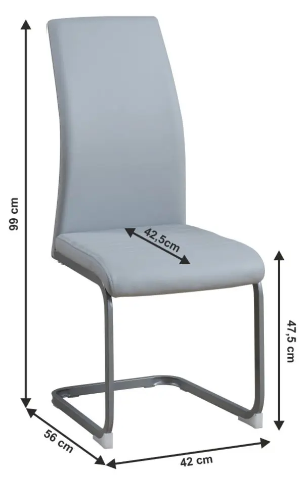 Стул Mobhaus Nobata (Light Gray/Gray) - 4