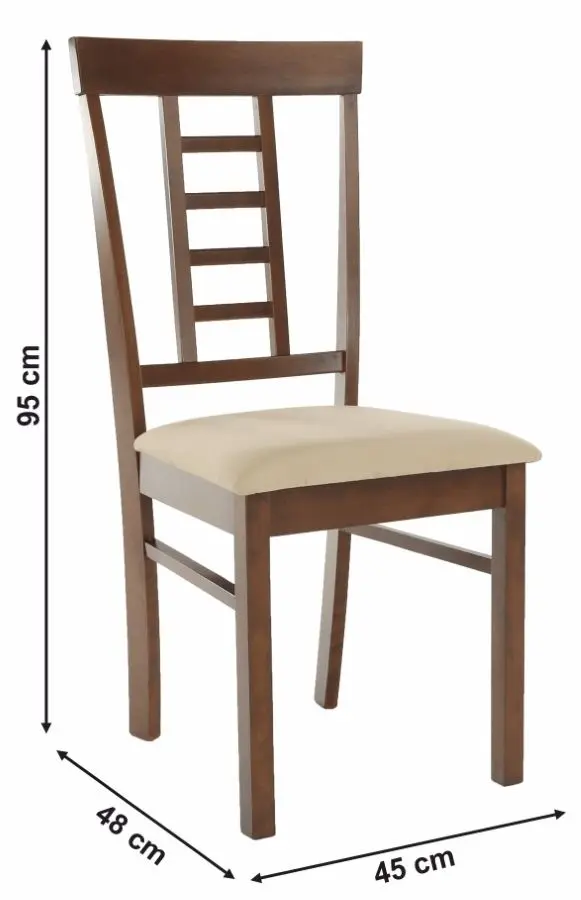 Scaun Mobhaus Oleg New (Walnut/Beige)