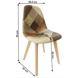 Scaun Mobhaus Saleva Patchwork (Beech) Thumb