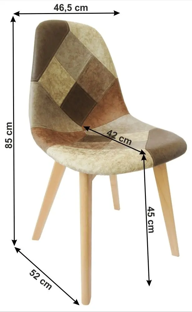 Scaun Mobhaus Saleva Patchwork (Beech)
