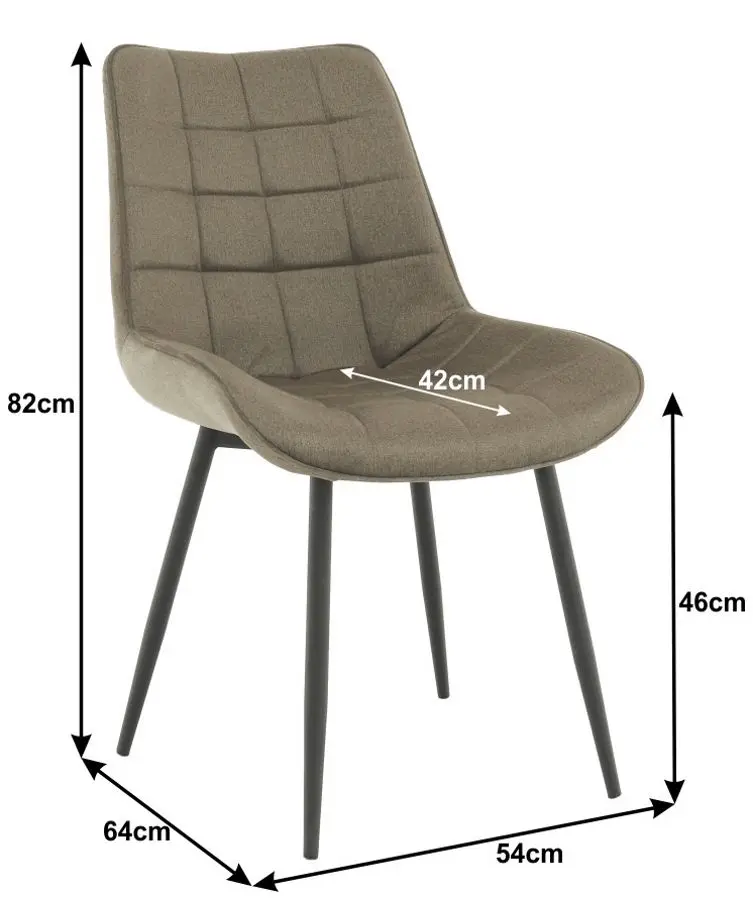 Стул Mobhaus Sarin (Gray-Brown)