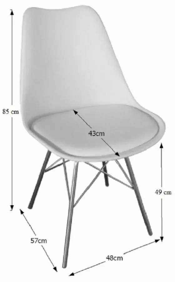Scaun Mobhaus Tamora (White)