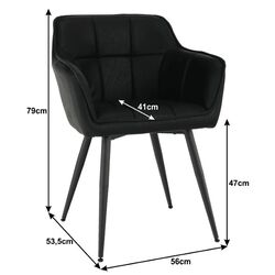 Scaun Mobhaus Topaz (Black) Thumb