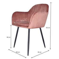 Стул Mobhaus Zirkon (Pink-Brown) Thumb