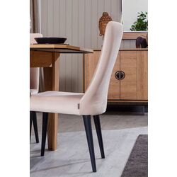 Scaun ModaLife Megan (Cream/Black) Thumb