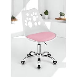 Fotoliu Modern Home Print (White/Pink)