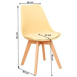 Scaun Mobhaus Bali 2 New (Vanilla Cappuccino/Beech) Thumb