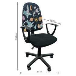 Fotoliu Nowy Styl Falcon GTP TA10 (Black/Multicolor) Thumb