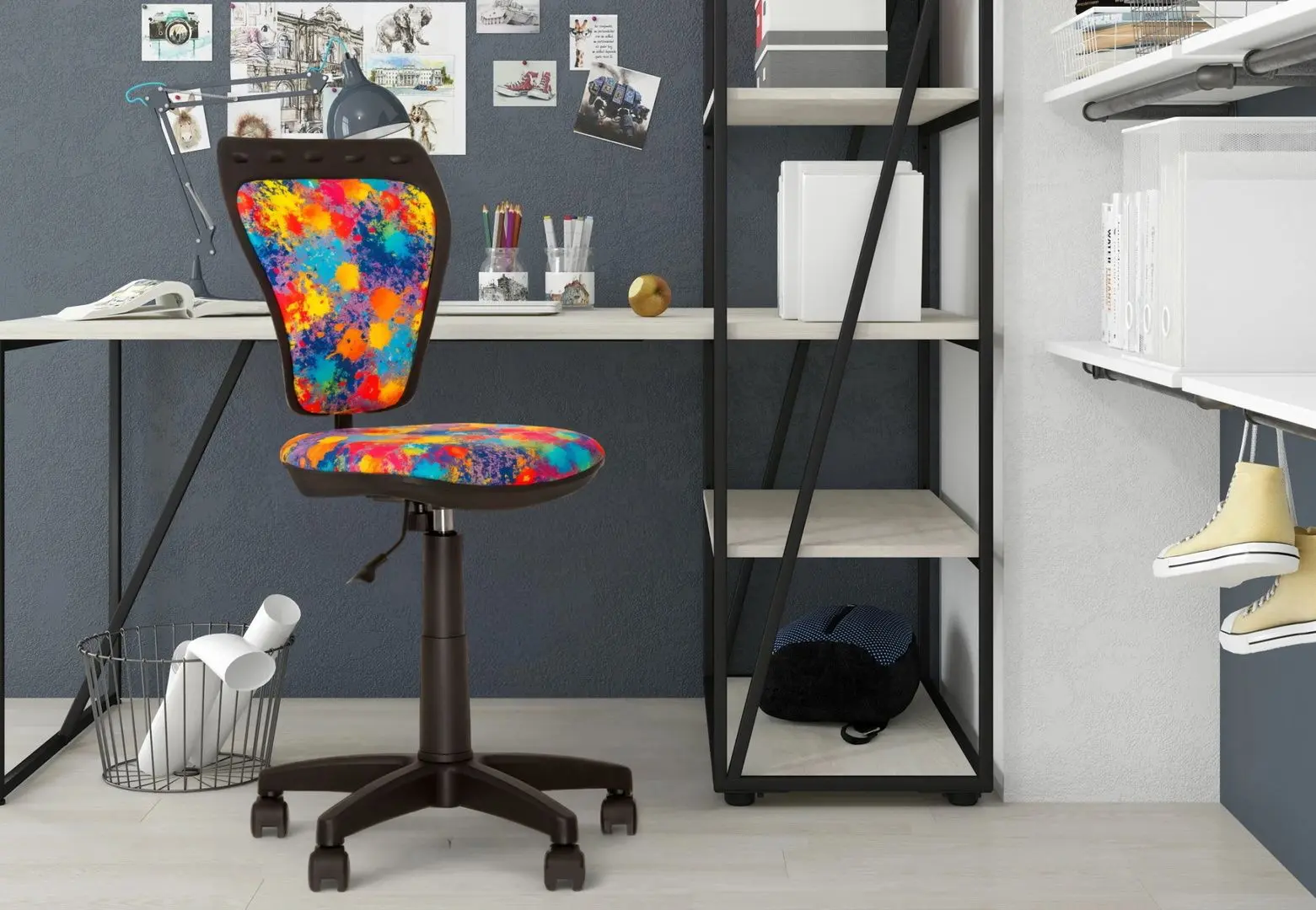 Fotoliu Nowy Styl Ministyle SPR 01 (Black/Multicolor)