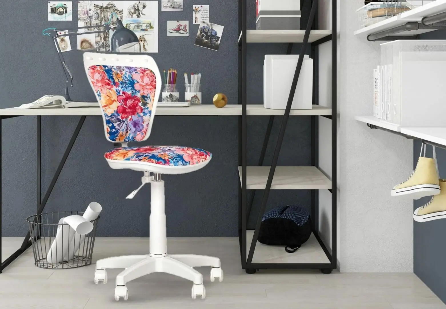 Fotoliu Nowy Styl Ministyle SPR 11 (White/Multicolor)