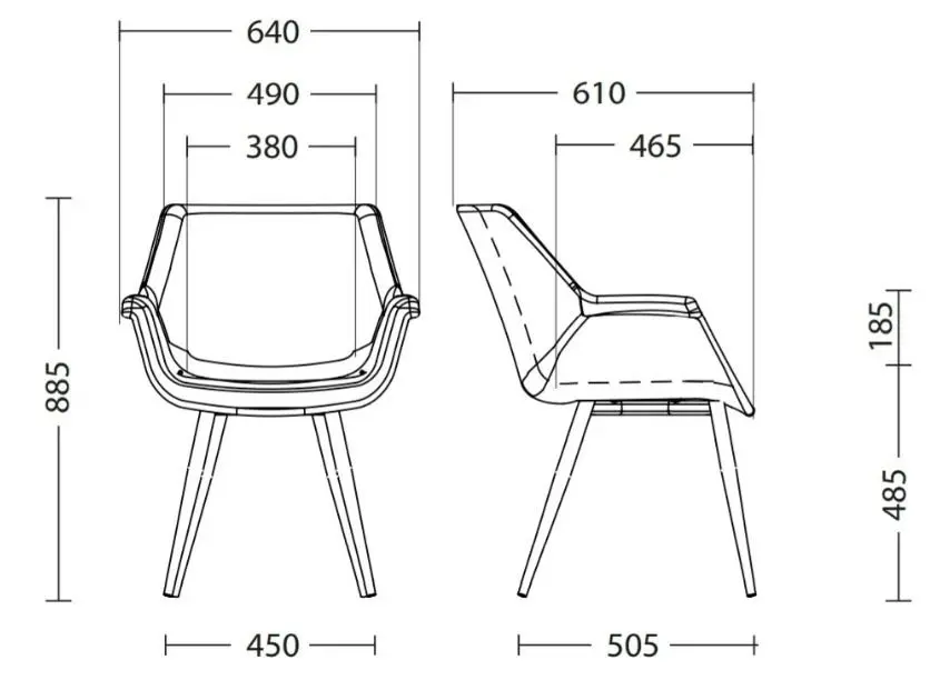 Стул Nowy Styl Vensan HN Soro 28 (Dark Brown)
