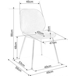 Стул Signal Adrien Velvet (Antique Rose/Gold) Thumb
