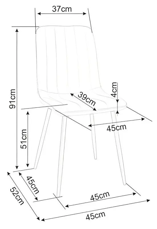 Scaun Signal Alan Brego 34 (Beige/Black) - 2