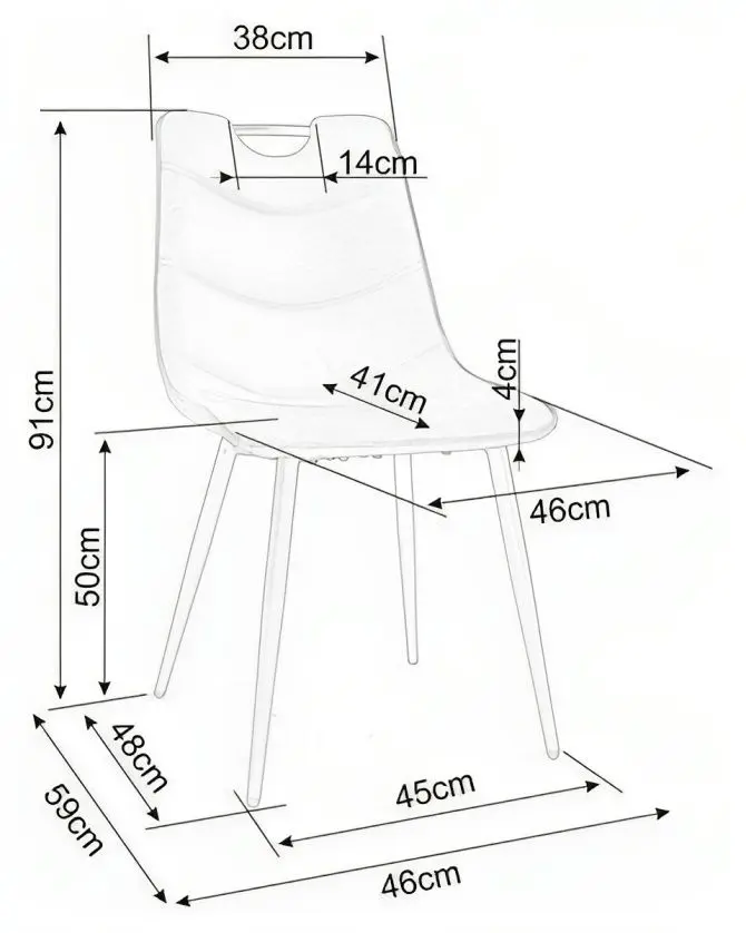 Стул Signal Aloe (Grey/Black)