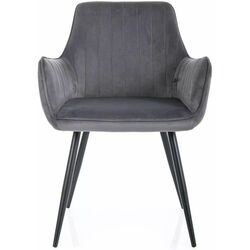 Scaun Signal Apple Bluvel 14 (Grey/Black) Thumb