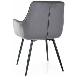 Scaun Signal Apple Bluvel 14 (Grey/Black) Thumb