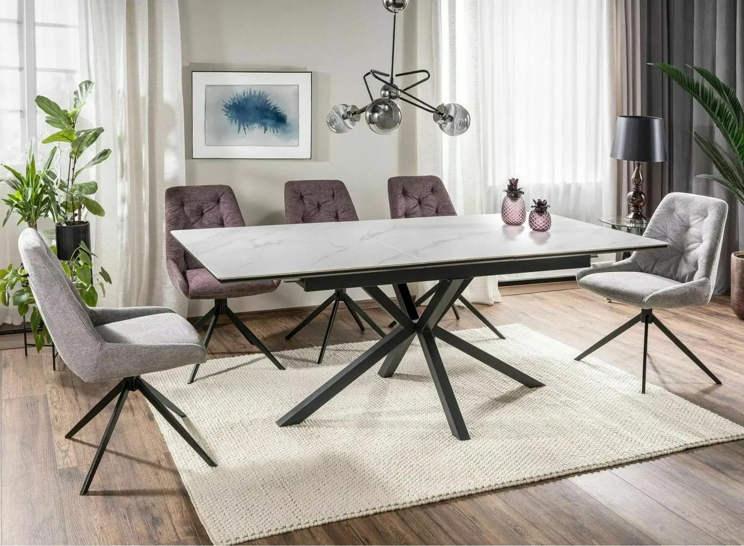 Стул Signal Asti Brego 93 (Lilac/Black) - 3