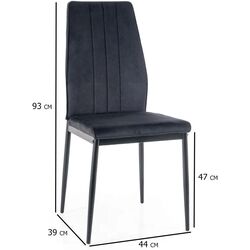 Стул Signal Atom Velvet (Black) Thumb