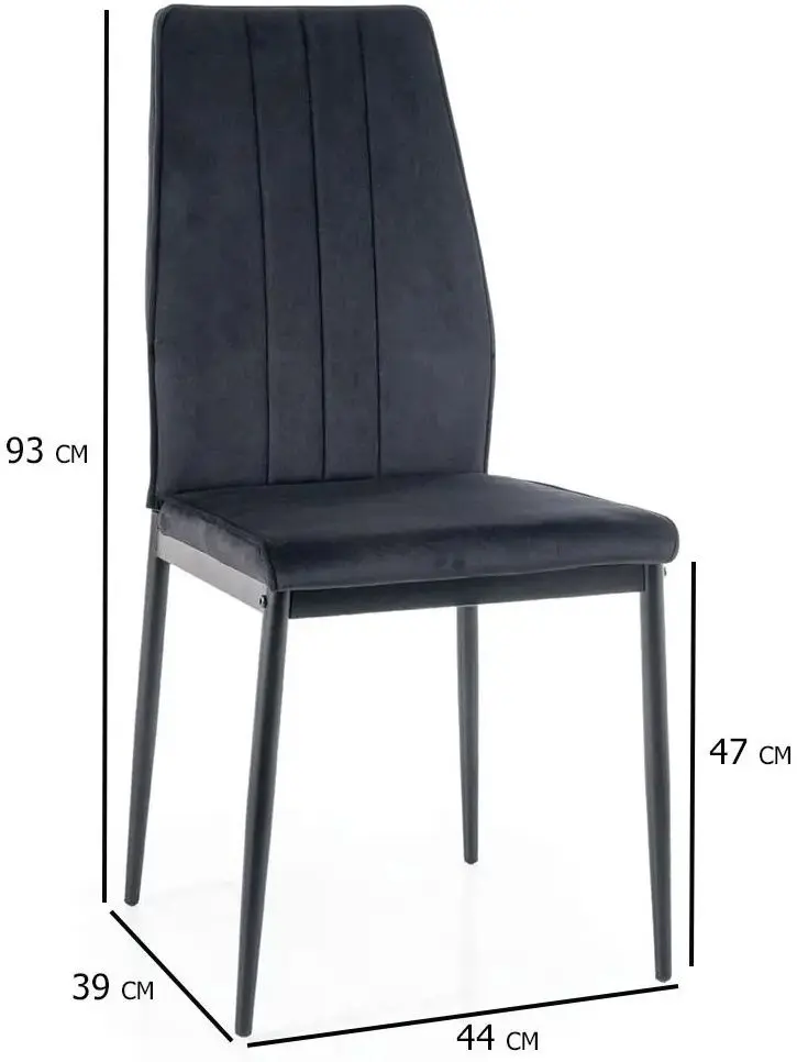 Стул Signal Atom Velvet (Black)