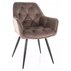 Scaun Signal Cherry Bluvel 38 (Cappuccino/Black)