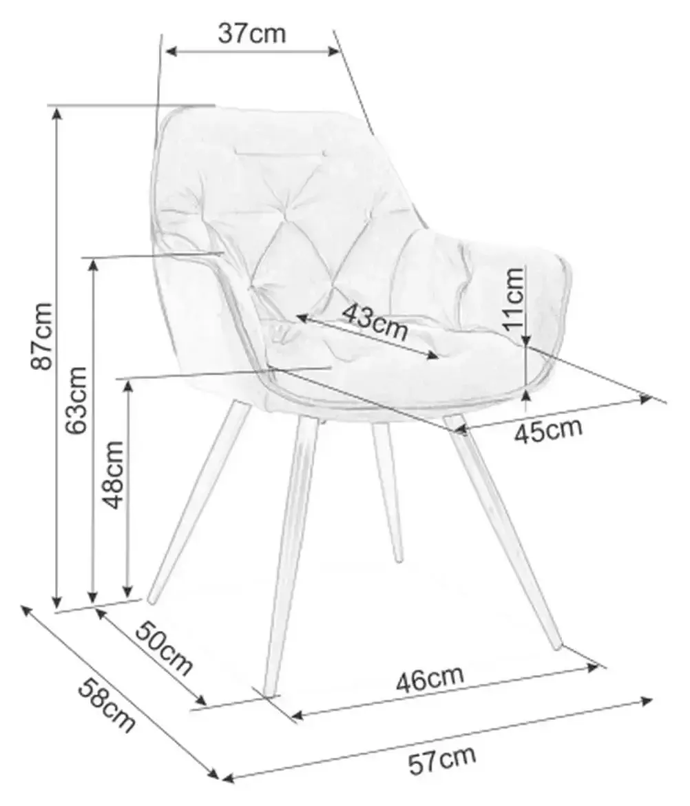 Стул Signal Cherry Bluvel 38 (Cappuccino/Black)