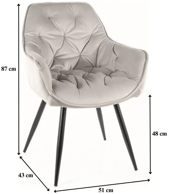 Scaun Signal Cherry Velvet (Cinnamon/Black)