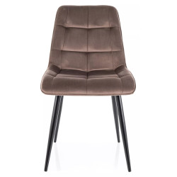 Стул Signal Chic Bluvel 38 (Cappuccino/Black) Thumb