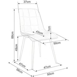 Scaun Signal Chic D Velvet (Beige/Oak) Thumb