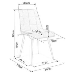 Стул Signal Chic Velvet (Brown/Black) Thumb