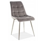 Scaun Signal Chic Velvet (Gray/Chrome)