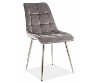 Scaun Signal Chic Velvet (Gray/Chrome)