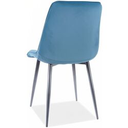 Scaun Signal Chic Velvet (Turquoise/Black) Thumb