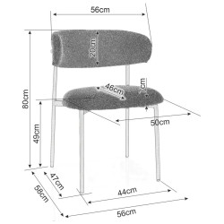 Стул Signal Elton Raven 78 (Olive/Gold) Thumb