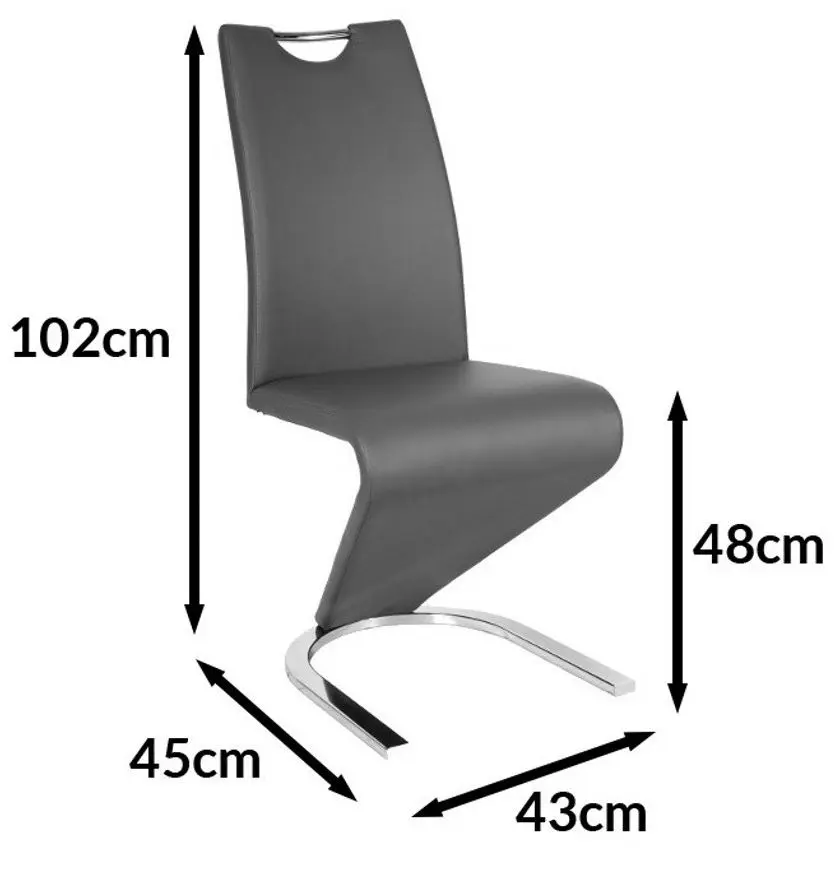 Стул Signal H090 Leather (Latte/Chrome) - 2