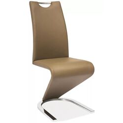 Стул Signal H090 Leather (Latte/Chrome)