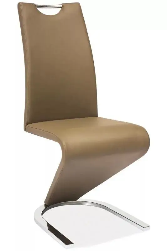 Стул Signal H090 Leather (Latte/Chrome)