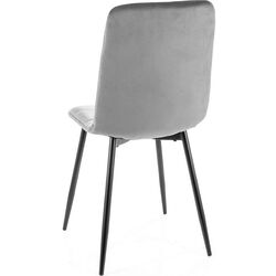 Стул Signal Ivo Velvet (Gray Light/Black) Thumb