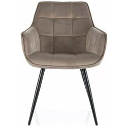 Scaun Signal Lilia Velvet Bluvel 40 (Beige/Black) Thumb