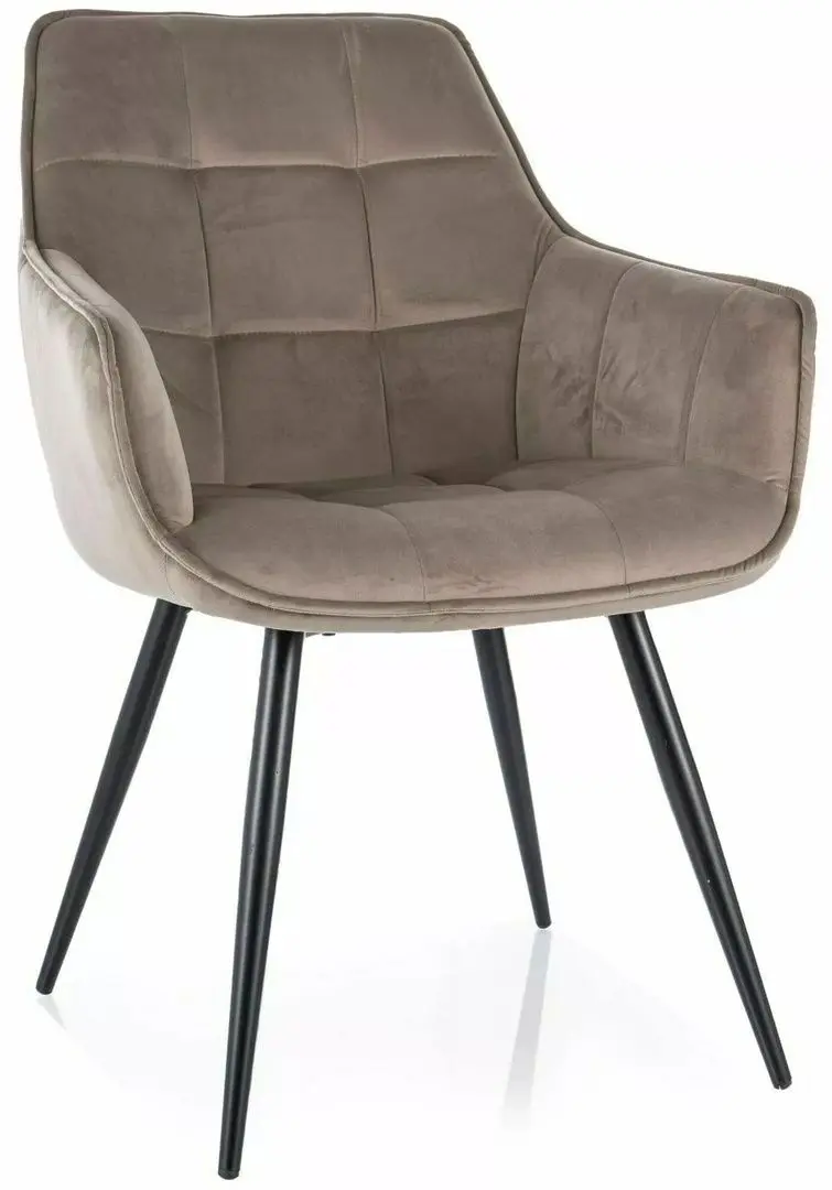 Scaun Signal Lilia Velvet Bluvel 40 (Beige/Black)