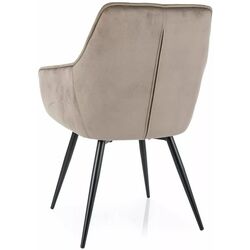 Scaun Signal Lilia Velvet Bluvel 40 (Beige/Black) Thumb