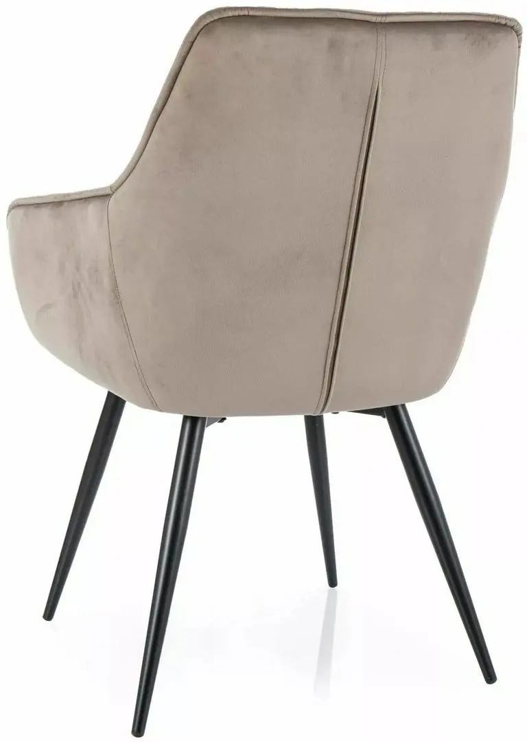 Scaun Signal Lilia Velvet Bluvel 40 (Beige/Black)