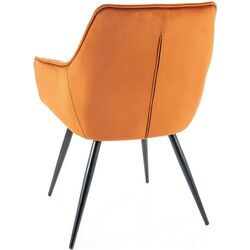 Scaun Signal Lilia Velvet (Cinnamon/Black) Thumb
